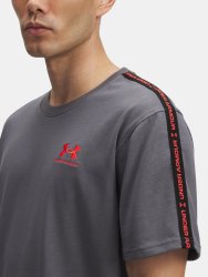 Футболка Under Armour Icon Hwt Tee Taping Man Grey сіра