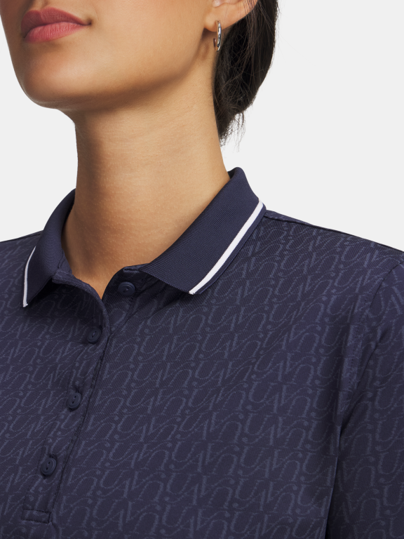 Triko Under Armour Playoff Jacquard Polo Wmn Blue