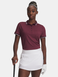 Triko Under Armour Playoff Jacquard Polo Wmn Red