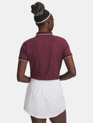 Triko Under Armour Playoff Jacquard Polo Wmn Red
