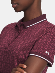 Triko Under Armour Playoff Jacquard Polo Wmn Red