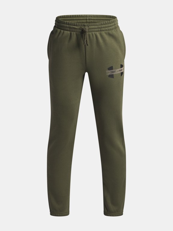 Штани Under Armour Rival Flc Cblck Grphc Jgr Jr Green