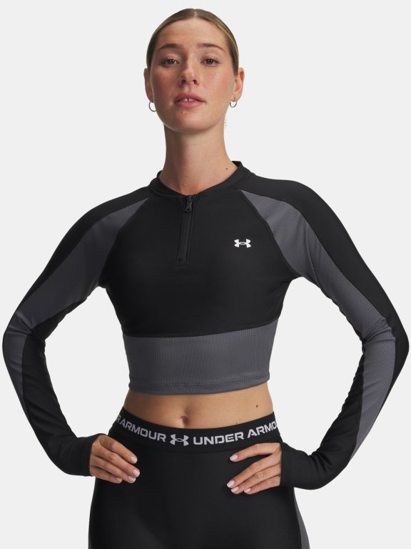Футболка Under Armour Hg Rib 1/4 Zip Wmn Black