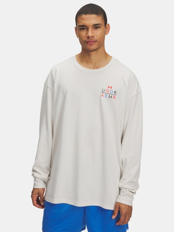 Футболка Under Armour Hwt Modern Sport Os LS біла