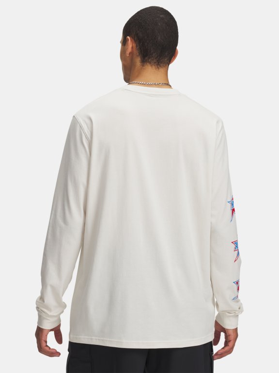 Футболка Under Armour 60/40S Stacked Stars LS коричнева