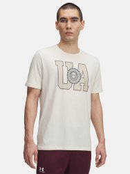 Футболка Under Armour College Crest Logo SS Man коричнева