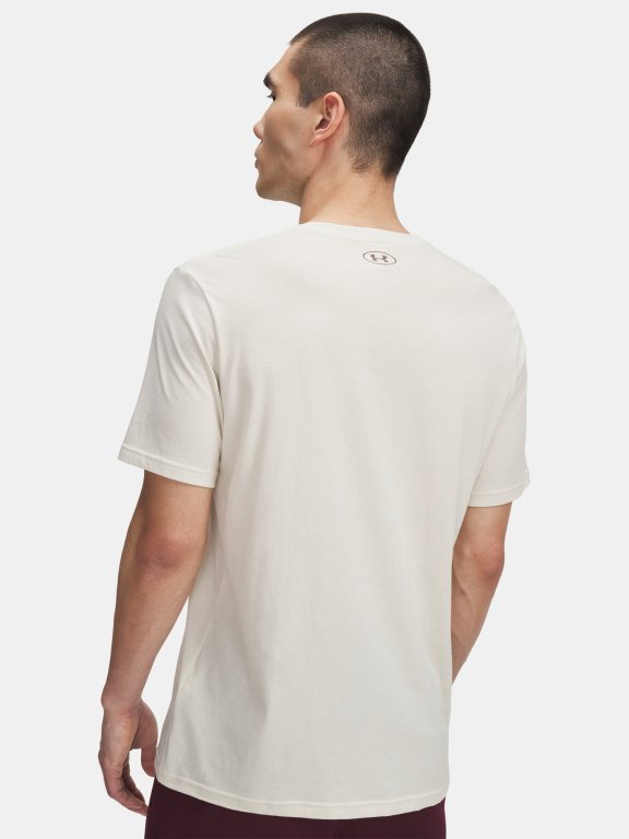 Футболка Under Armour College Crest Logo SS Man коричнева