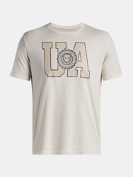 Футболка Under Armour College Crest Logo SS Man коричнева