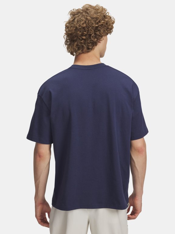 Футболка Under Armour Hwt Woven Label SS Man Blue