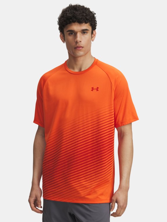 Футболка Under Armour Tech Fade SS Man Orange