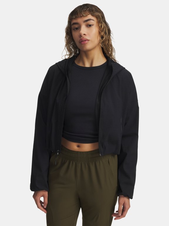 Bunda Under Armour Unstoppable Woven Rstop LS Wmn Black
