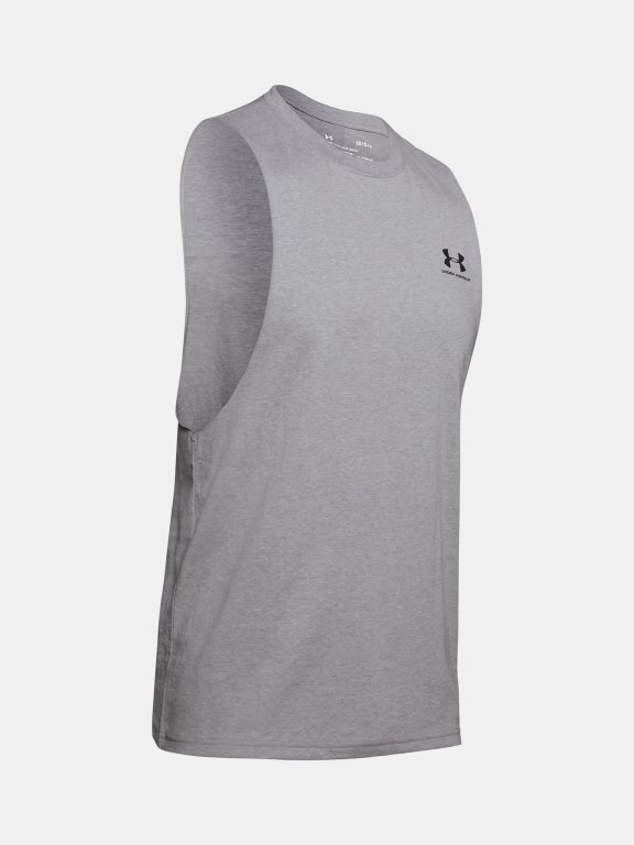 Майка Under Armour Left Chest Cut Off Tank Man - сіра