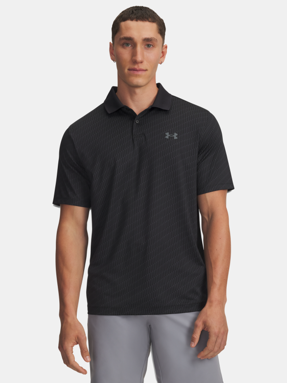 Triko Under Armour Matchplay Printed Polo Man Black