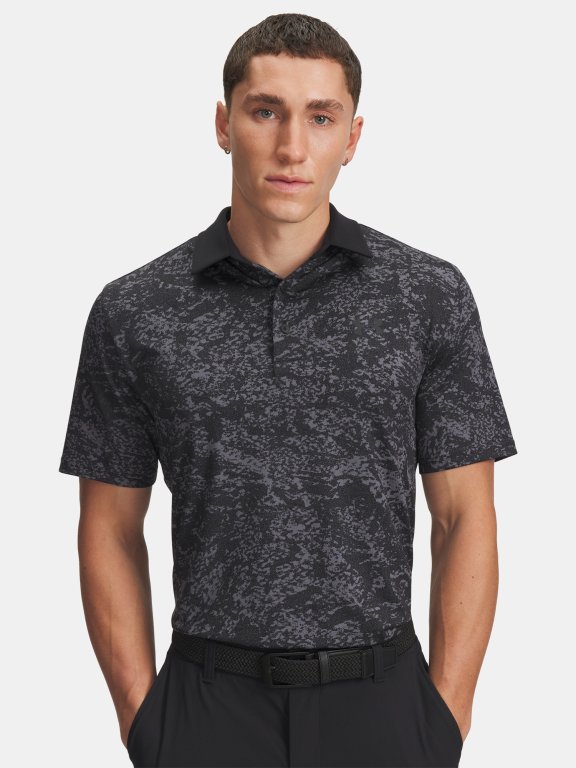 Футболка Under Armour Playoff 3.0 Printed Polo Man Black