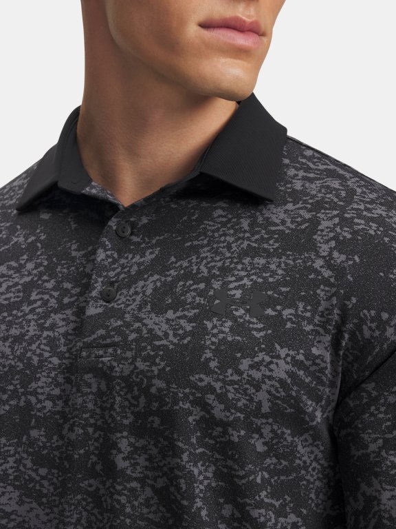Футболка Under Armour Playoff 3.0 Printed Polo Man Black