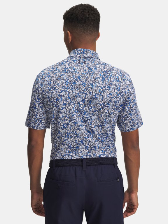 Футболка Under Armour Playoff 3.0 Printed Polo Man Blue