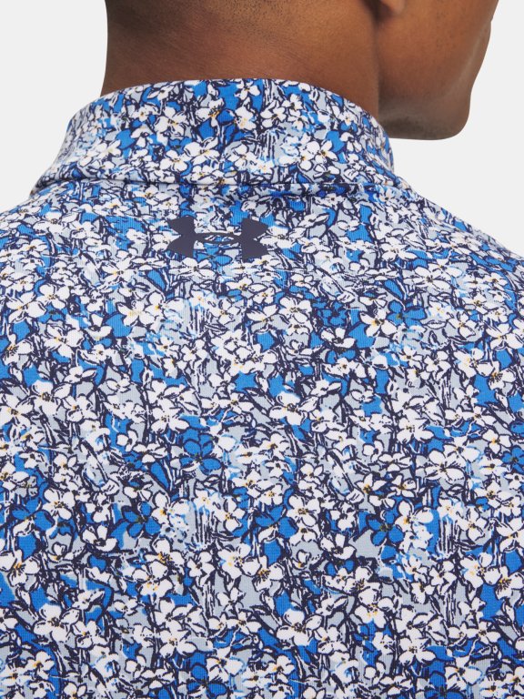 Футболка Under Armour Playoff 3.0 Printed Polo Man Blue