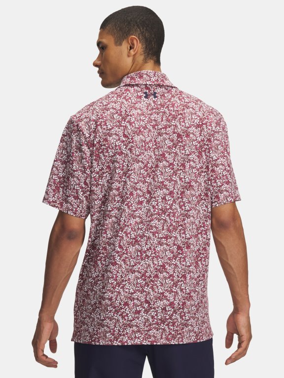Футболка Under Armour Playoff 3.0 Printed Polo Man Pink