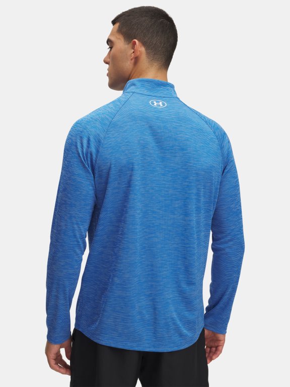 Футболка Under Armour Tech Textured 1/2 Zip синя
