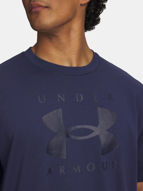 Футболка Under Armour Hw Os Branded SS Man Blue