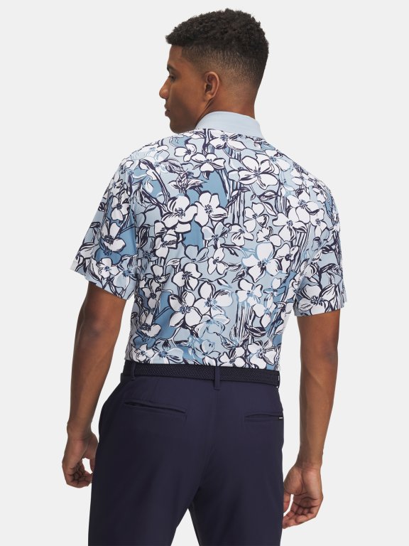 Футболка Under Armour Drive Chill Printed Polo Man Blue