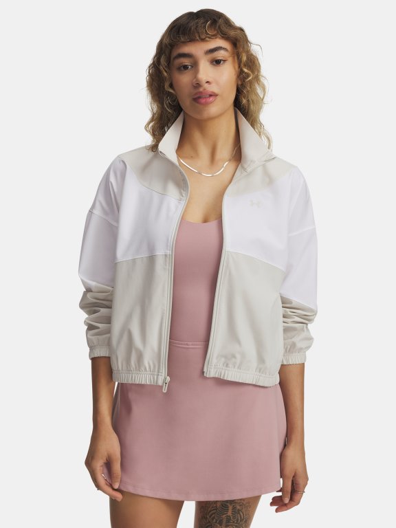 Bunda Under Armour Rival Woven Jacket Wmn White