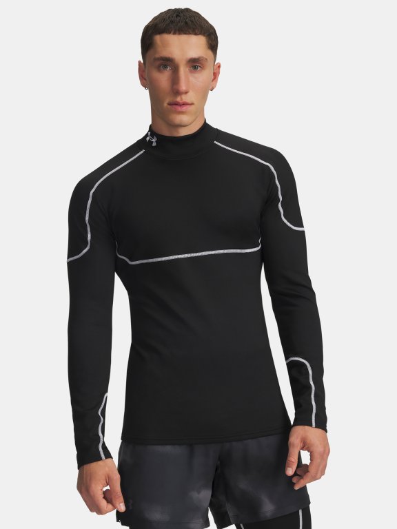 Футболка Under Armour Cold Weather Grid LS Mock Man Black
