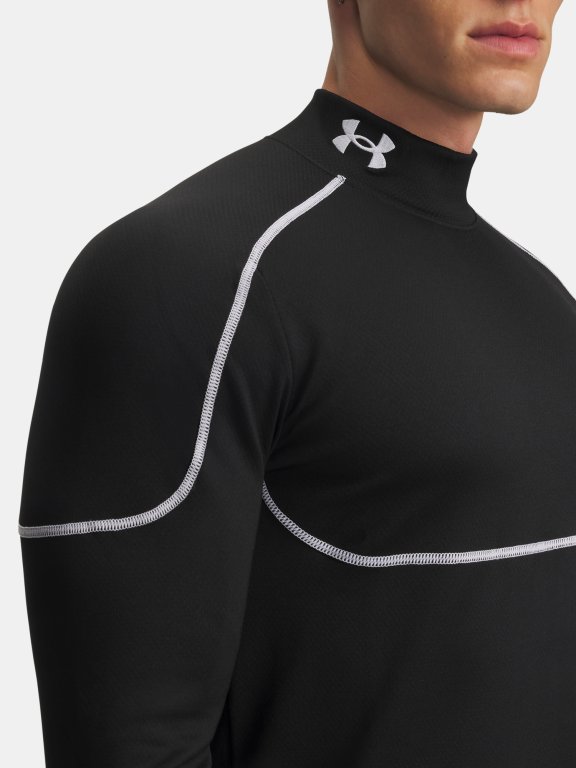 Футболка Under Armour Cold Weather Grid LS Mock Man Black