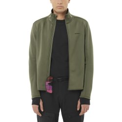 Кофта Salomon Outline Warm Fleece FZ M - зелена