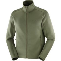 Кофта Salomon Outline Warm Fleece FZ M - зелена
