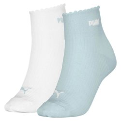 Шкарпетки Puma Scallop Edge Quarter 2 Pack W - синьо/білі