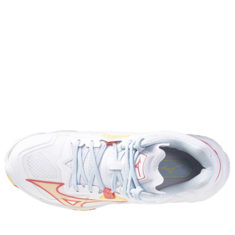 Кросівки Mizuno Wave Lightning Z8 Mid W - біло/помаранчево/жовті