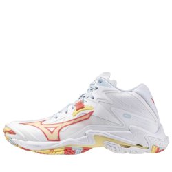 Кросівки Mizuno Wave Lightning Z8 Mid W - біло/помаранчево/жовті