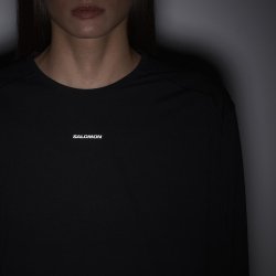 Кофта Salomon Trackline LS Tee W - чорна