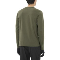 Кофта Salomon Trackline LS Tee M - зелена