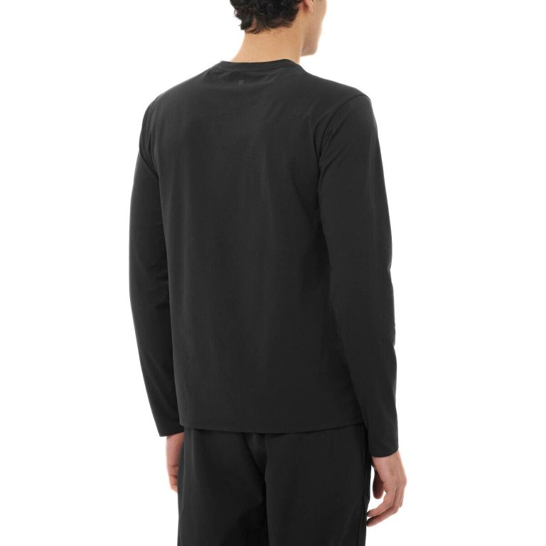 Кофта Salomon Trackline LS Tee M - чорна