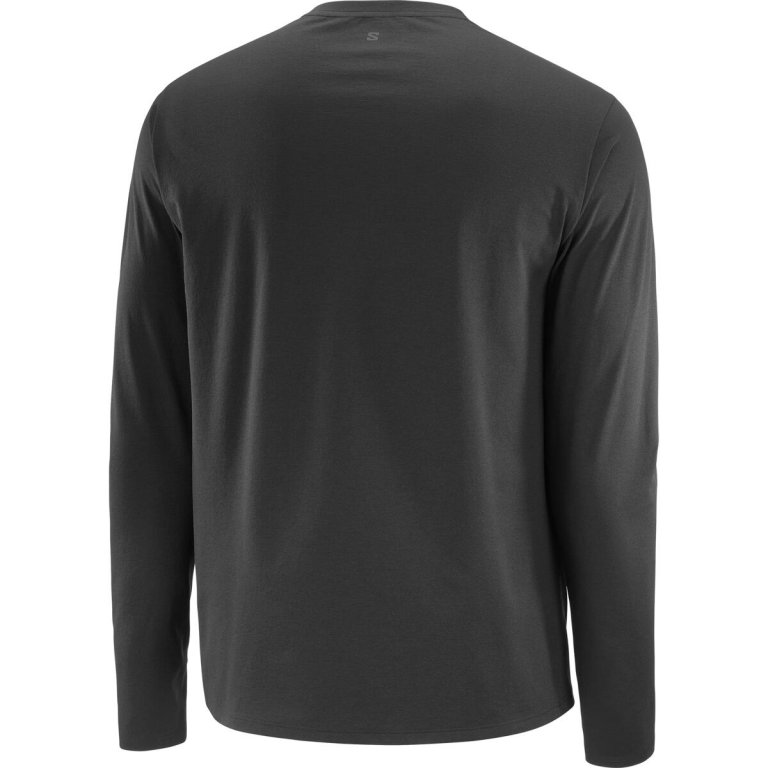 Кофта Salomon Trackline LS Tee M - чорна