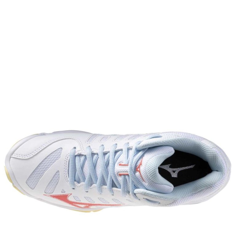 Кросівки Mizuno Wave Voltage 2 Mid W - біло/помаранчеві