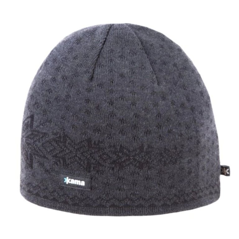 Шапка Kama Merino A128 - сіра
