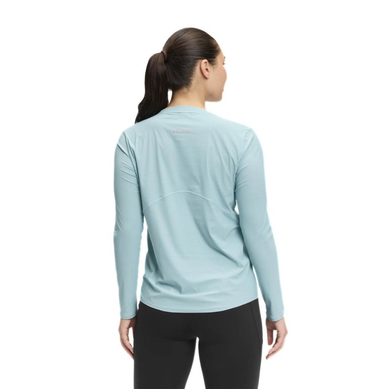 Футболка Hoka Airolite Long Sleeve 2.0 W - синя