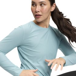 Футболка Hoka Airolite Long Sleeve 2.0 W - синя