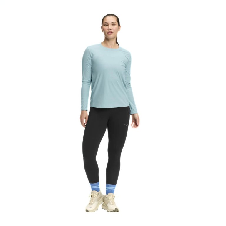Футболка Hoka Airolite Long Sleeve 2.0 W - синя