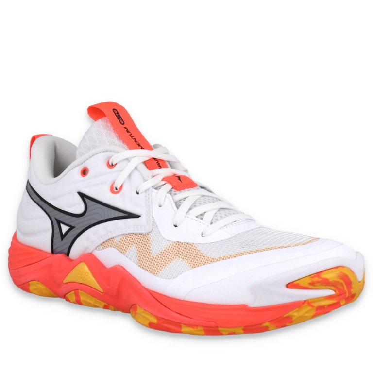 Кросівки Mizuno Wave Momentum Elite - біло/помаранчеві