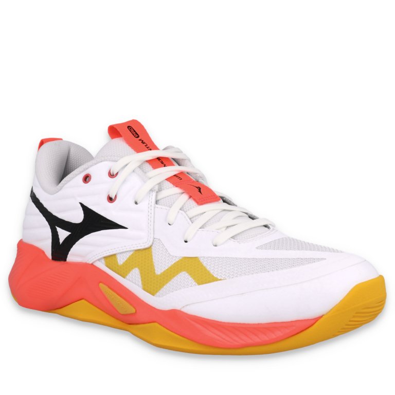 Кросівки Mizuno Wave Momentum Pro - біло/помаранчеві