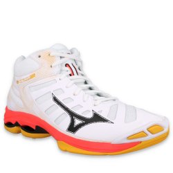 Кросівки Mizuno Wave Voltage 2 Mid - біло/помаранчеві