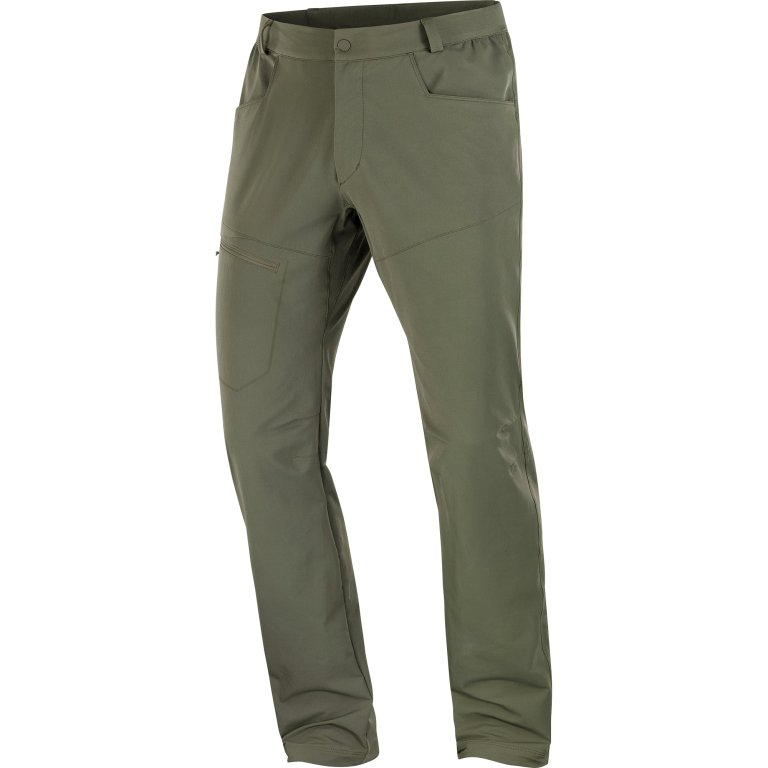 Теплі штани Salomon Wayfarer M - зелені (стандартна довжина)