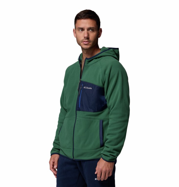 Кофта Columbia Fast Trek™ Overlay Hooded Full Zip M - зелено/синя