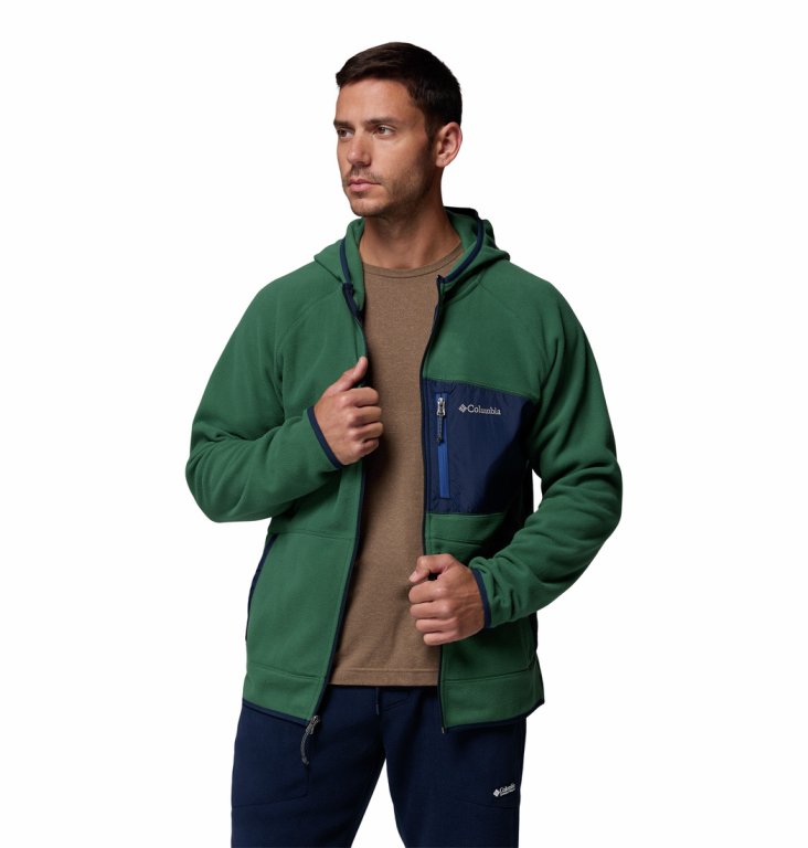 Кофта Columbia Fast Trek™ Overlay Hooded Full Zip M - зелено/синя