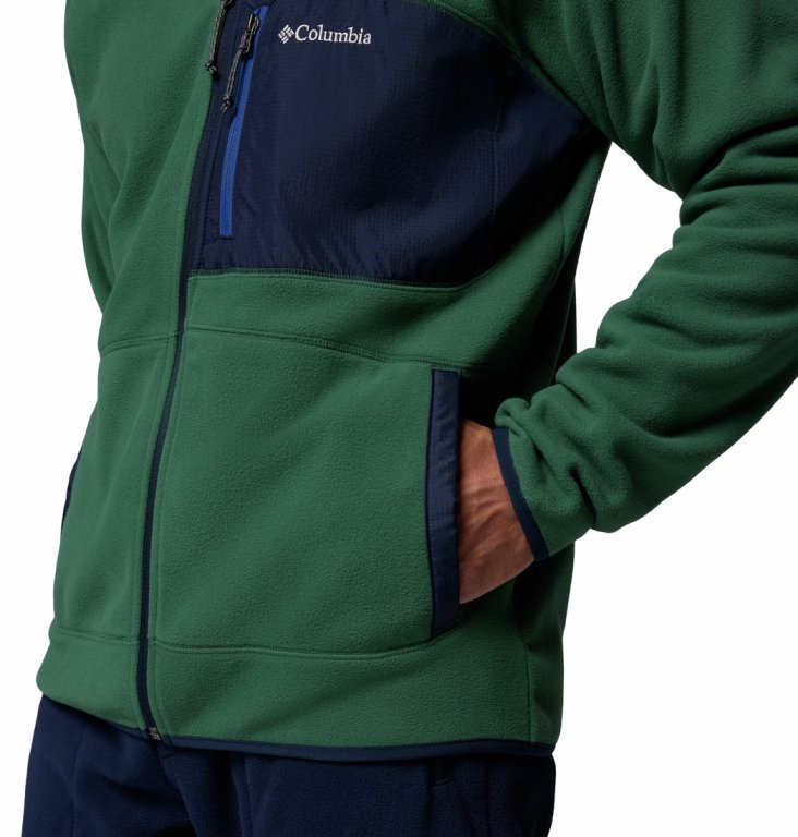Кофта Columbia Fast Trek™ Overlay Hooded Full Zip M - зелено/синя