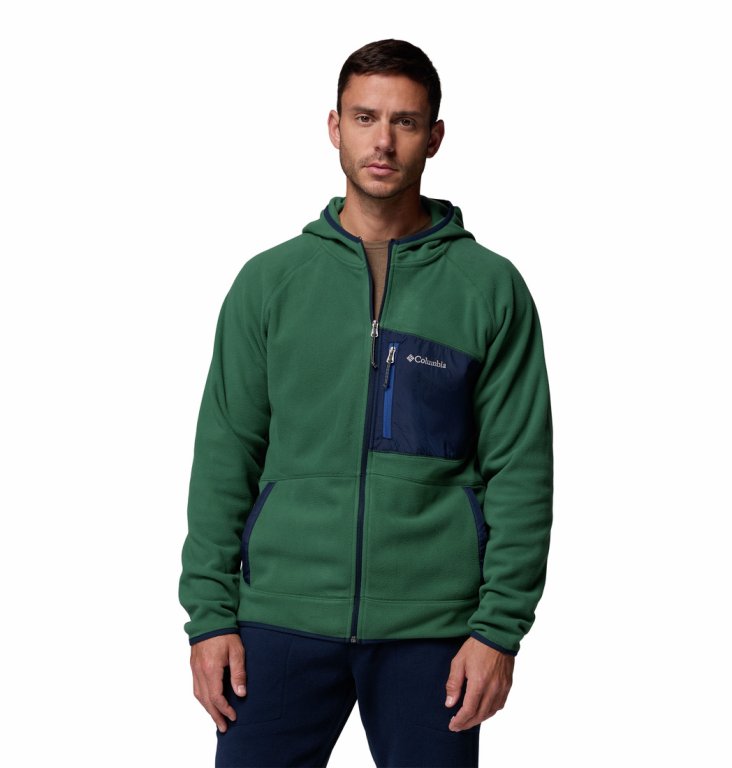 Кофта Columbia Fast Trek™ Overlay Hooded Full Zip M - зелено/синя